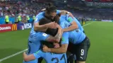 Gól v utkání Uruguay - Portugalsko: Cavani - 1:0 (7. min.)