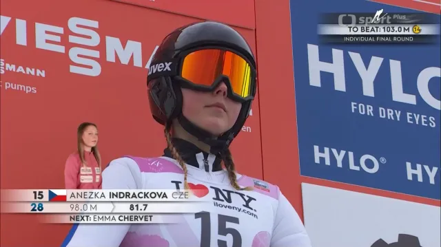 Skok Anežky Indráčkové v druhém kole v závodě v Lake Placid