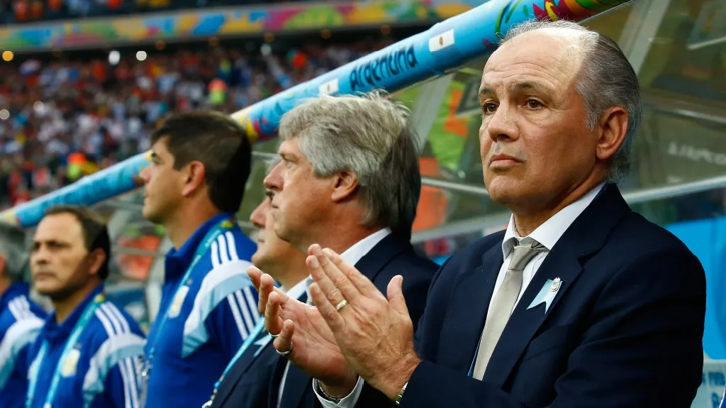 Alejandro Sabella na lavičce Argentiny