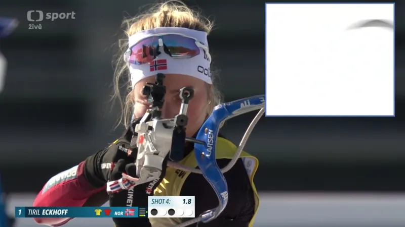 Sestřih stíhacího závodu biatlonistek SP v Novém Městě na Moravě