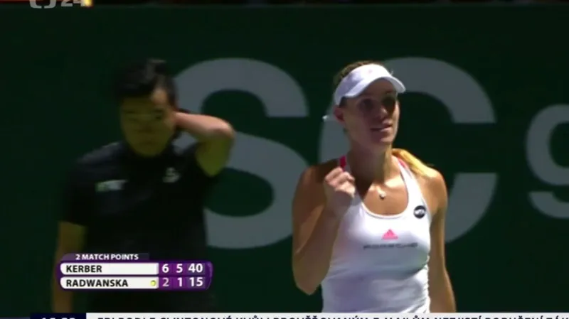 Sestřih utkání Kerberová - Radwaňská