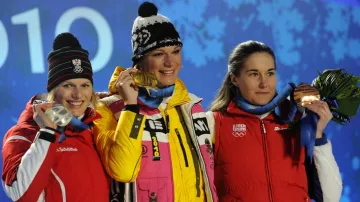 Tři nejlepší slalomářky na olympiádě ve Vancouveru