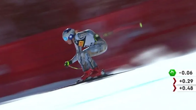 Jízda Ester Ledecké na MS v super-G