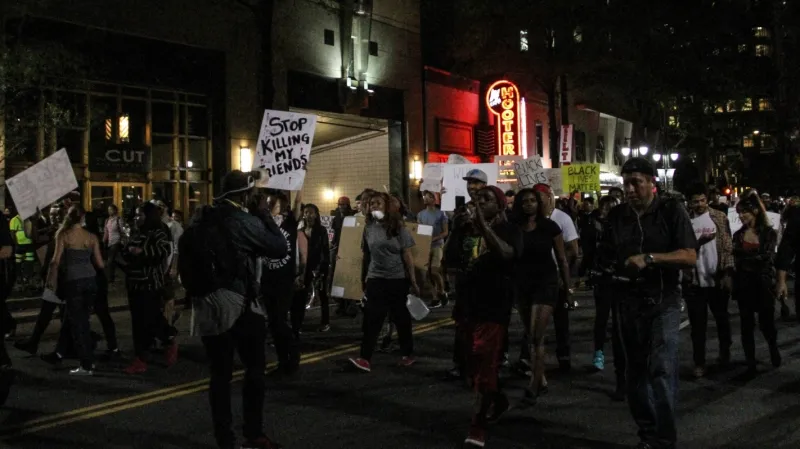 Demonstrace v Charlotte