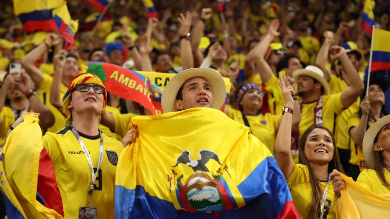 Fanoušci Ekvádoru na MS v Kataru