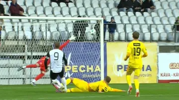 Gól v utkání Jihlava – České Budějovice: Skalák – 0:1 (12. min.)