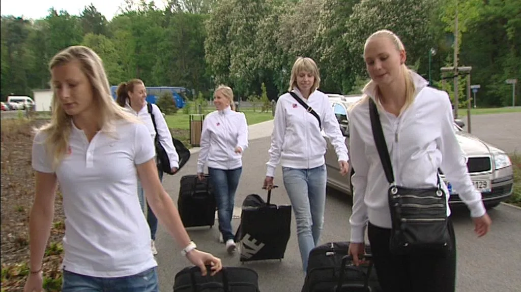České basketbalistky na soustředění