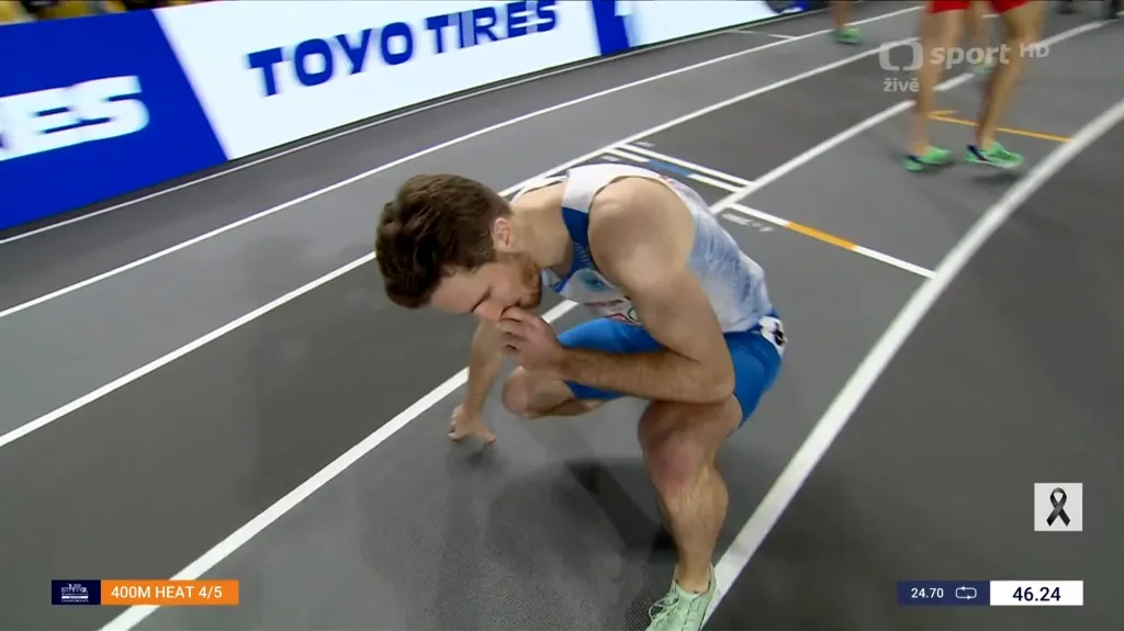 Vítězný rozběh Krska na 400 metrů s ohlasem