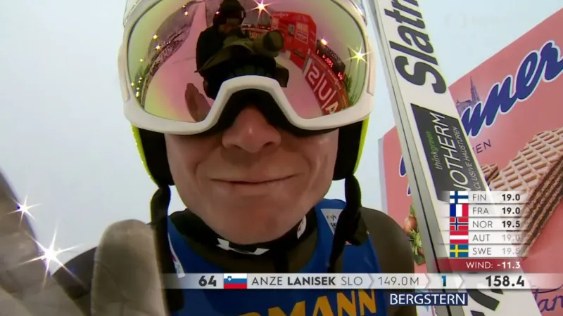 Nový rekord můstku v Ruce v podání Anžeho Lanišeka