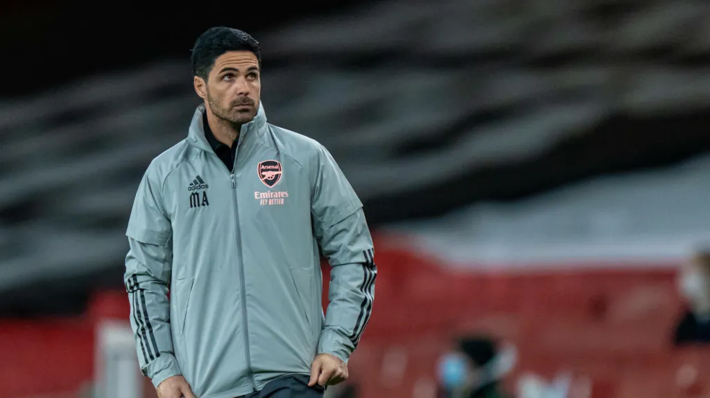 Trenér Arsenalu Mikel Arteta