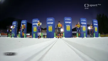 Čtvrtfinále sprintu volně v Davosu s Janatovou a Tužem