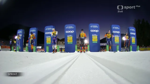 Čtvrtfinále sprintu volně v Davosu s Janatovou a Tužem
