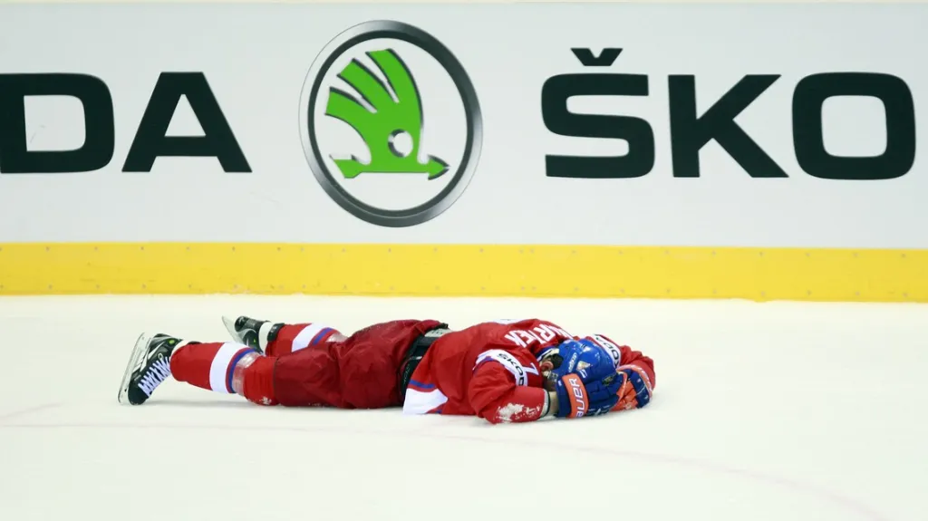 Zraněný Radek Martínek