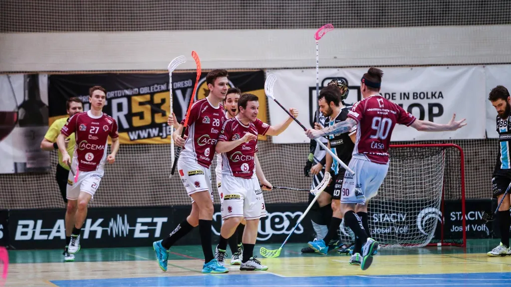 Radost florbalistů Sparty v Mladé Boleslavi