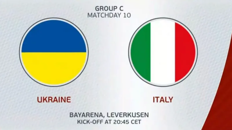Sestřih utkání Ukrajina – Itálie