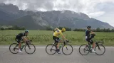 Jádro týmu Sky: Richie Porte, Chris Froome a Peter Kennaugh