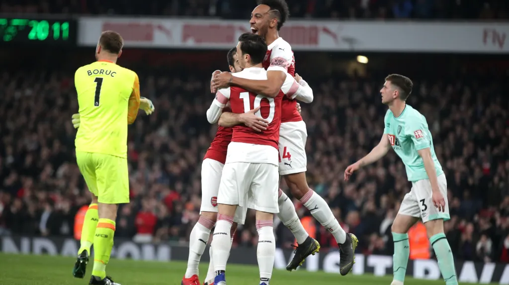 Radost hráčů Arsenalu