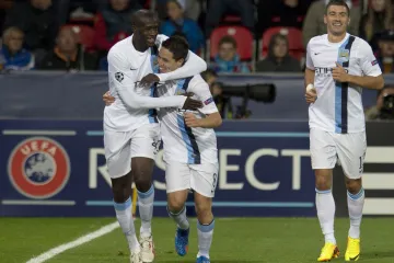 Radost hráčů Manchesteru City