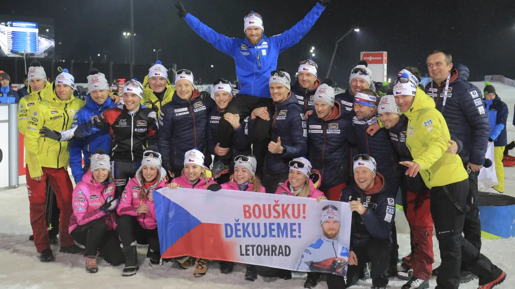 Michal Šlesingr při rozlučce s kariérou