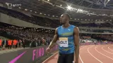 Bolt zvítězil v Londýně v čase 9,87