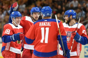 Radost českých hokejistů