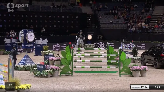 Jízda Jana Štětiny v rozeskakování finále CSI2*