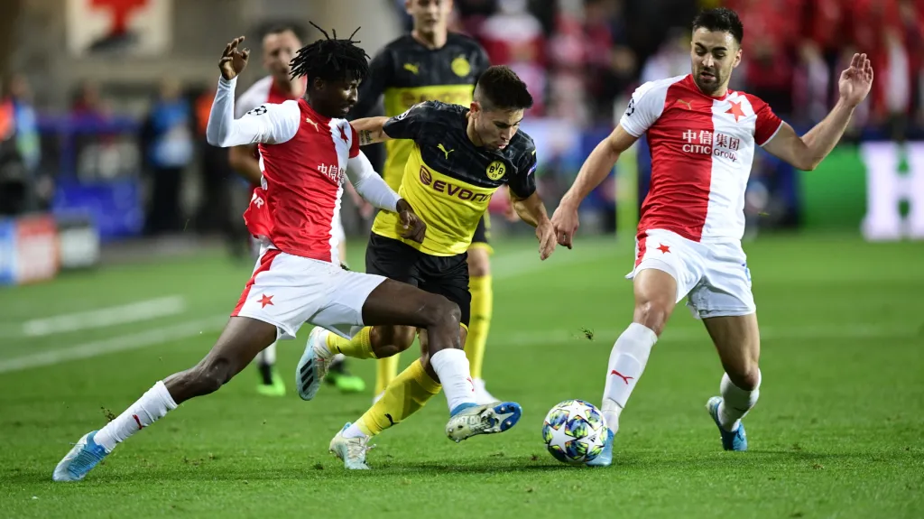 Utkání Slavia - Dortmund