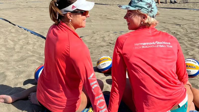 České beachvolejbalistky v přípravě na Tenerife