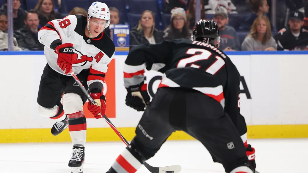 Ondřej Palát v dresu New Jersey