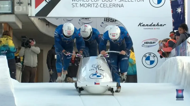 Českým čtyřbobům se ve Sv. Mořici nedařilo