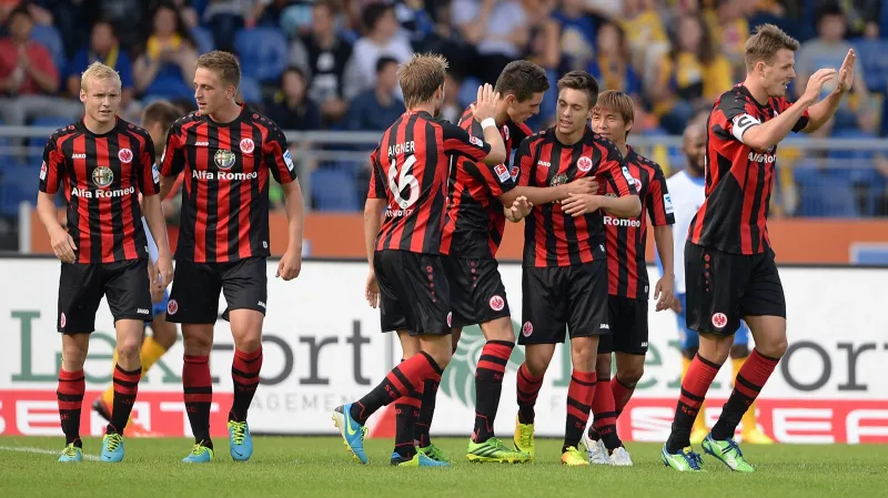 Radost fotbalistů Frankfurtu