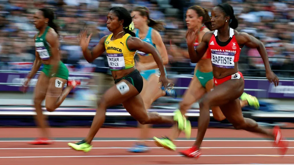 Nejrychlejší žena Shelly-Ann Fraserová-Pryceová z Jamajky