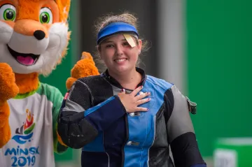 Nikola Mazurová na Evropských hrách v Minsku
