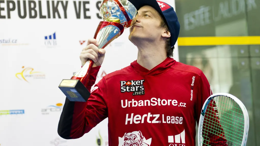 Squashista Jan Koukal slaví šestnáctý český titul