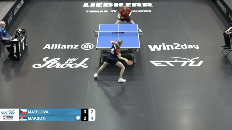 Stolní tenistka Matelová na ME nestačila na Maksutiovou