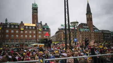 Cyklističtí fanoušci v Kodani