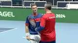 Čeští tenisté už trénují před DC ve Vendryni i s Lehečkou
