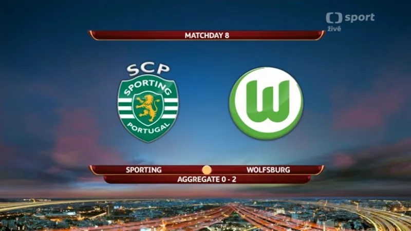 Sestřih utkání Sporting Lisabon - FC Wolfsburg