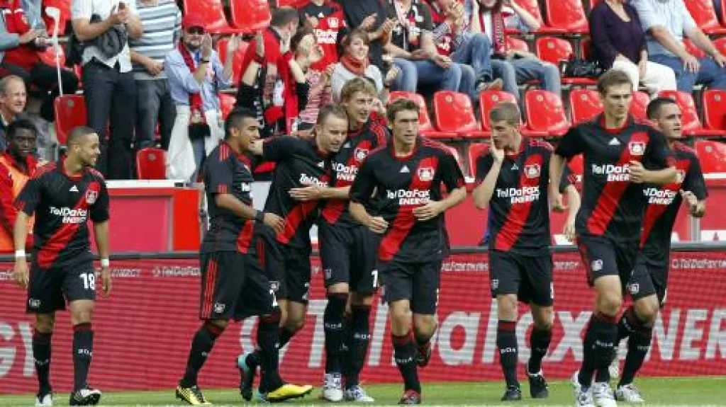 Radost hráčů Leverkusenu
