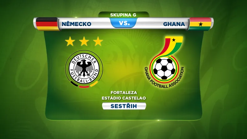 Sestřih utkání Německo - Ghana