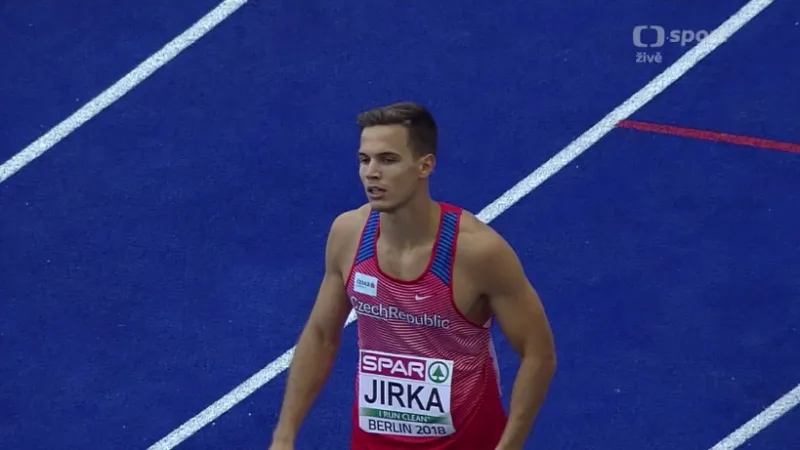 Rozběh Jirky na 200 metrů s ohlasem