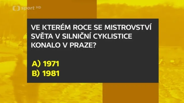 Soutěž k MS v silniční cyklistice