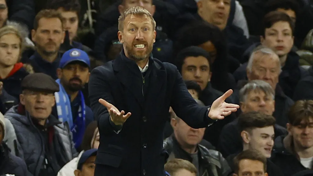 Graham Potter na lavičce Chelsea