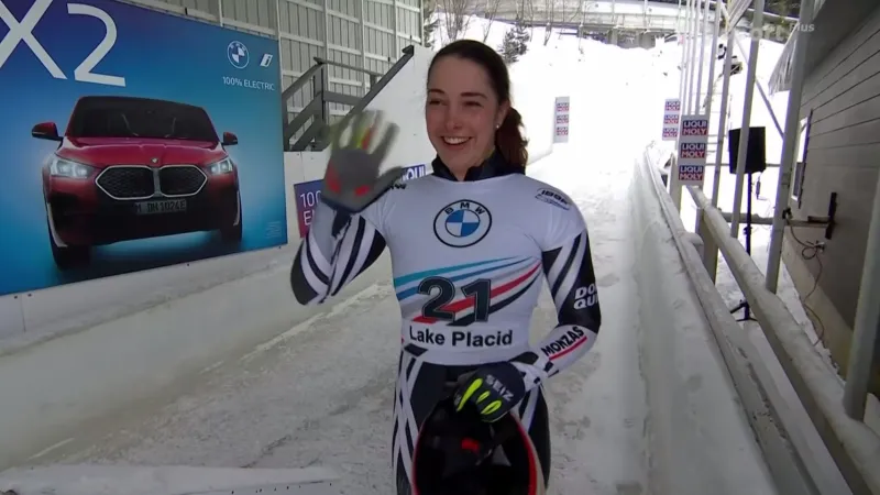 První jízda Anny Fernstädtové v Lake Placid