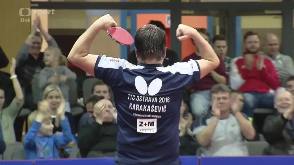 Ostravští stolní tenisté se postarali v Lize mistrů o senzaci