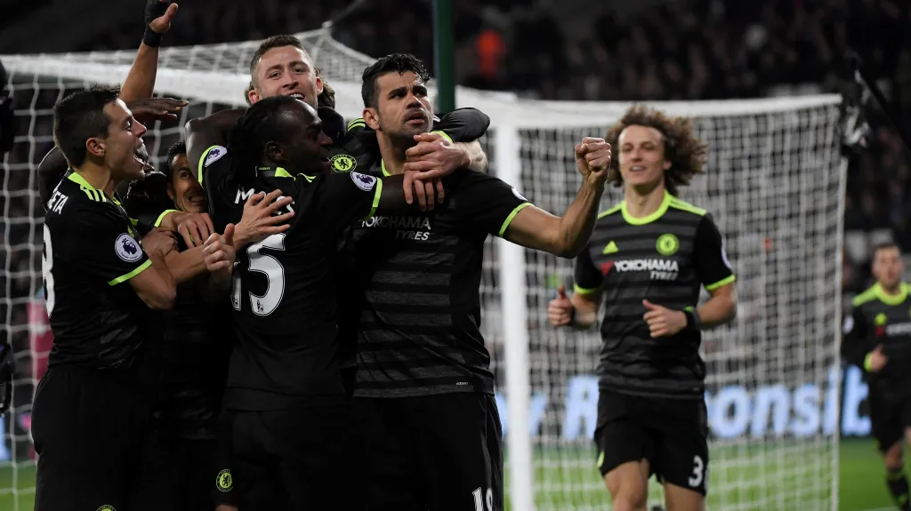 Radost hráčů Chelsea