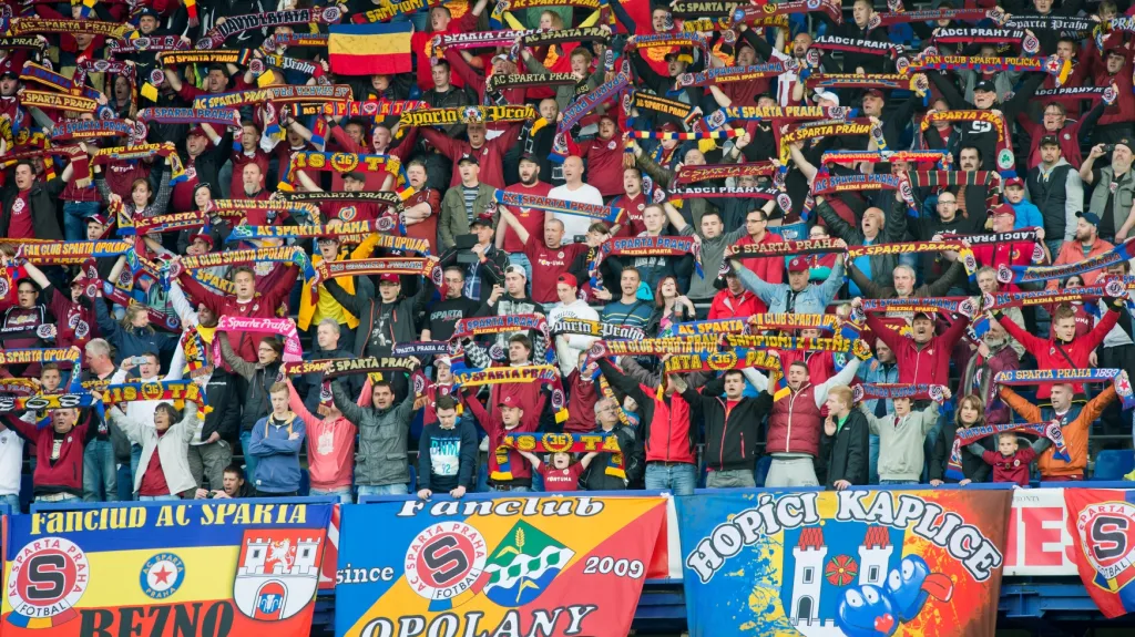 Fanoušci pražské Sparty