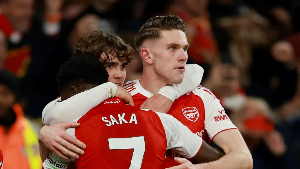 Radost fotbalistů Arsenalu