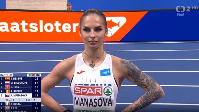 Karolína Maňasová a její další zlepšení rekordu na 60 m