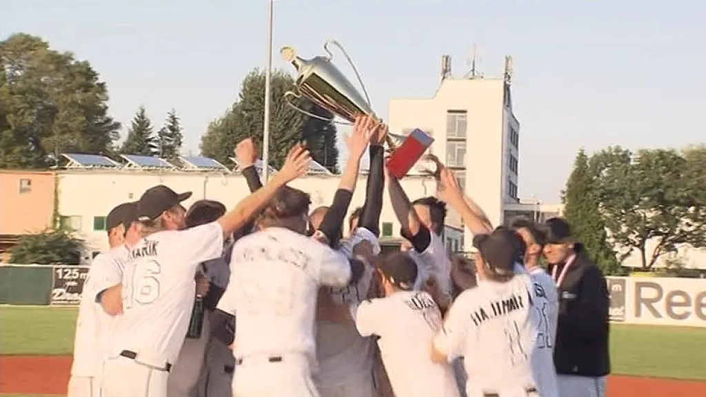 Sestřih z baseballového finále Draci Brno - Kotlářka Praha